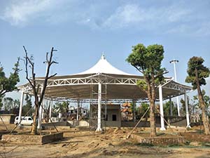 新鄭中興廣場<font color='red'>膜結構景觀</font>工程項目動態