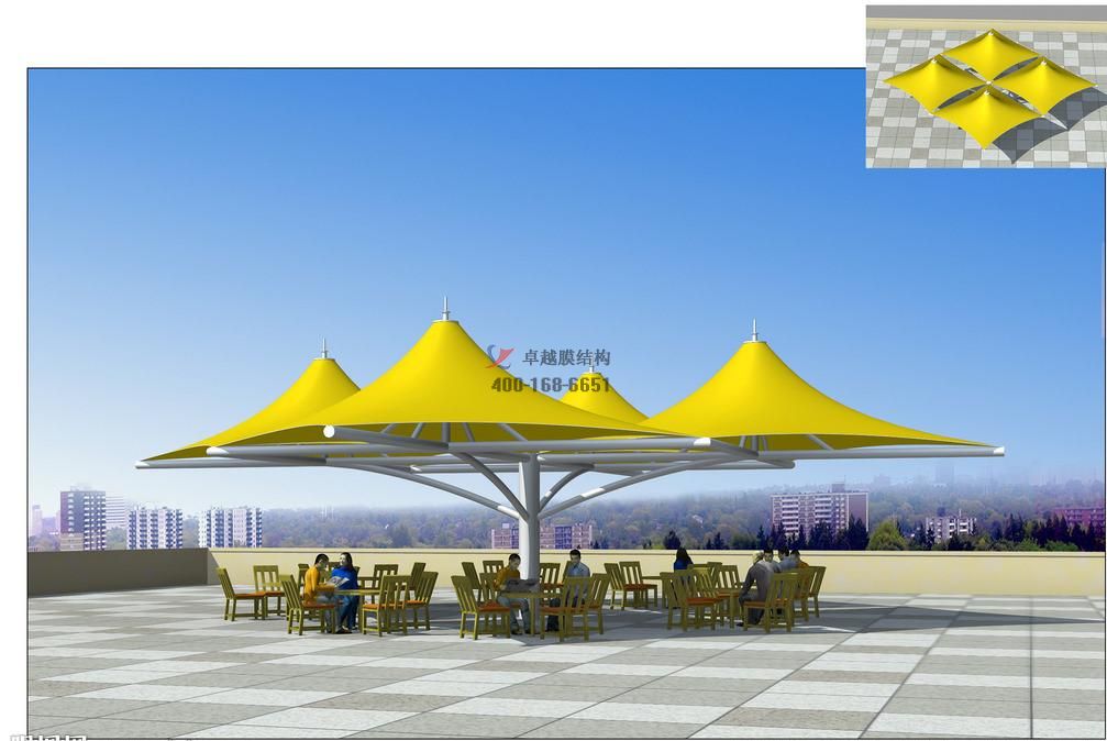 十堰張拉<font color='red'>膜結構景觀</font>小品【案例圖片】