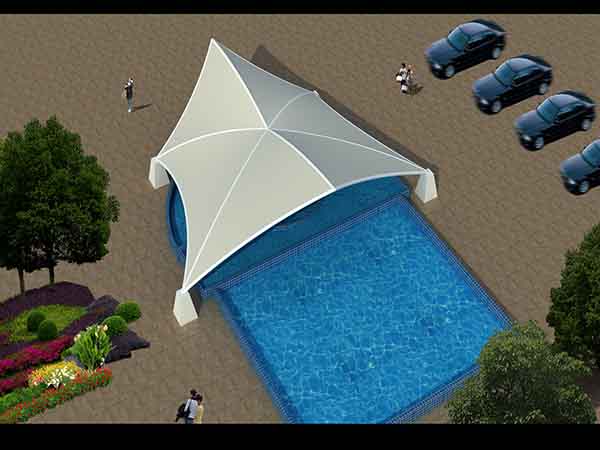 泌陽縣景觀<font color='red'>張拉膜結構</font>遮陽棚【生產廠家】