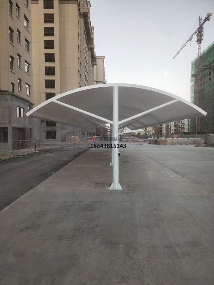 秦皇島機動車<font color='red'>膜結構車棚</font>——秦皇島膜結構公司【專業廠家】