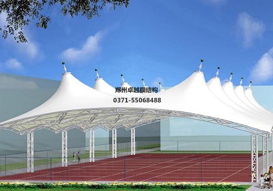 臨汾張拉膜籃球場遮陽棚生產廠家設計施工【山西師范大學張拉膜籃球場遮陽棚】等項目